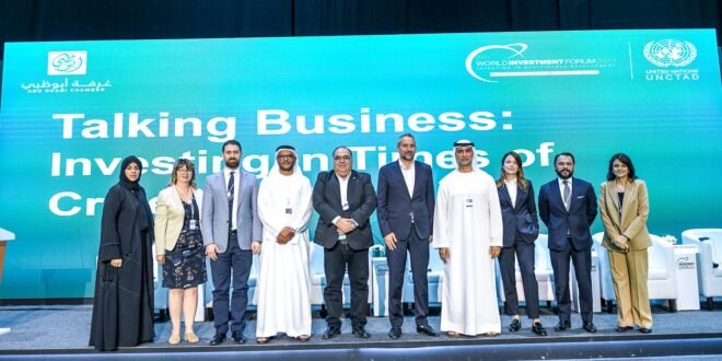 The Abu Dhabi Chamber of Commerce and Industry (ADCCI) concluded its participation in the World Investment Forum 2023, as a Strategic Partner. The event, which ran for five days, brought together more than 7,000 global leaders, decision makers and